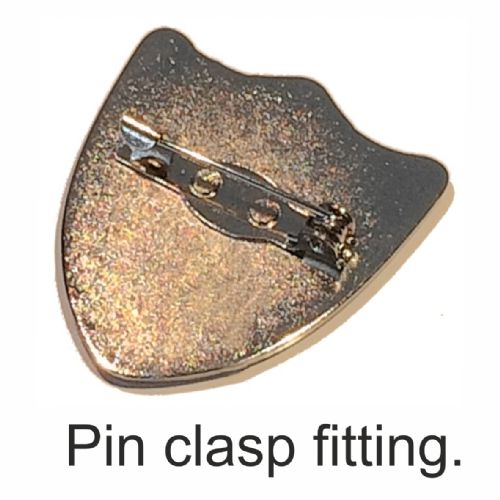 31x34mm premium silver shield badge